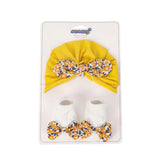 Yellow Turban Cap & Socks Set